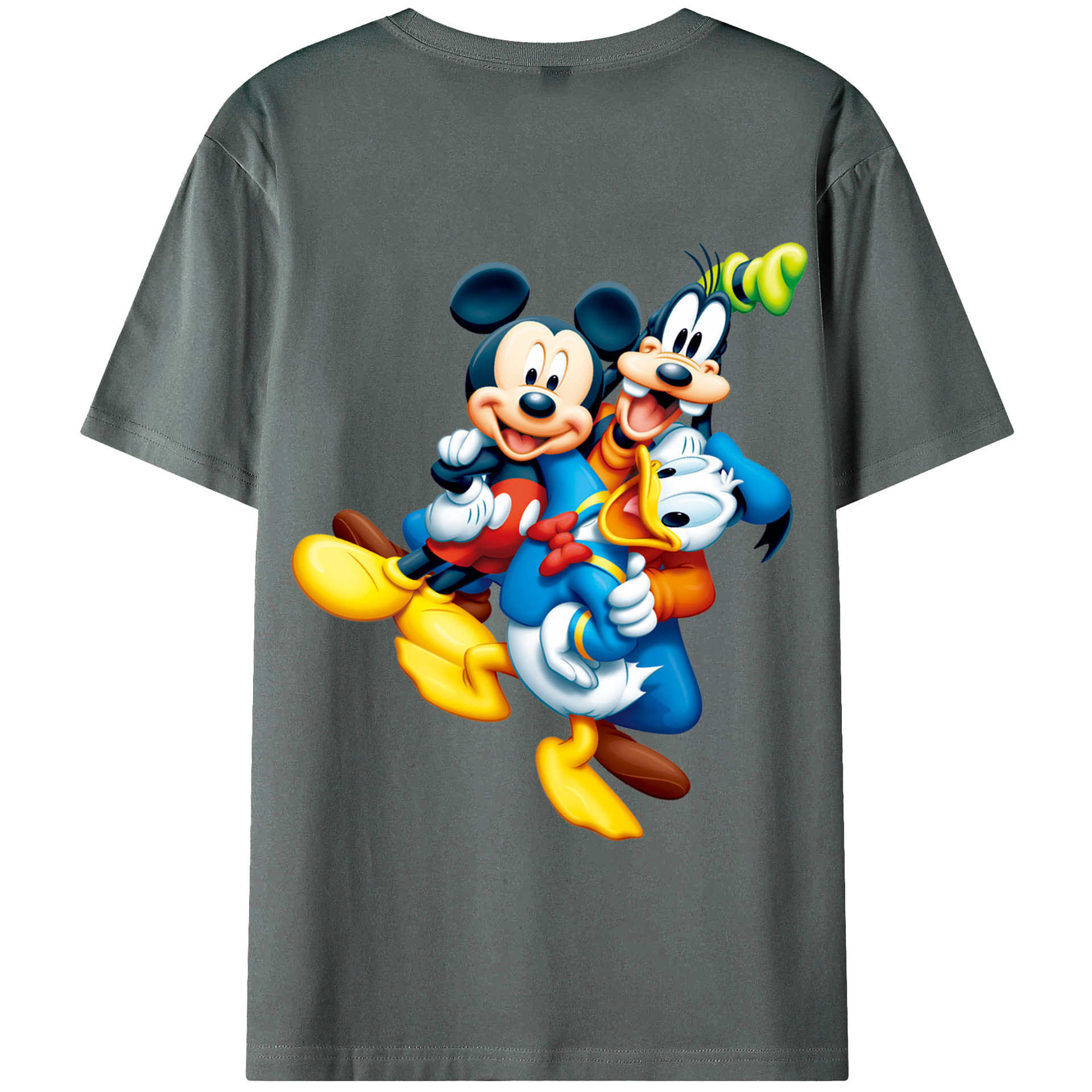 （画像用） ミッキーマウス Mickey Mouse 綿100％半袖Tシャツ（背面プリント）